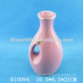 Customized fashionable ceramic flower vase made in china with logo